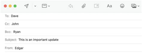 email writing format cc bcc