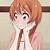 embarrassed anime girl blushing gif