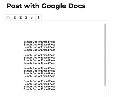 embed google doc in wordpress