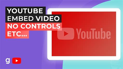 Embed Youtube Player Without Controls