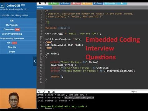 embedded c coding interview questions for experienced