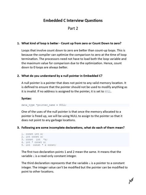 embedded c interview questions for 10 years experience