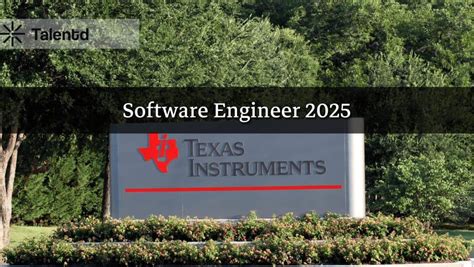 Embedded Software Engineer Texas Instruments