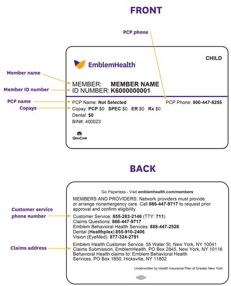 emblemhealth member services phone number