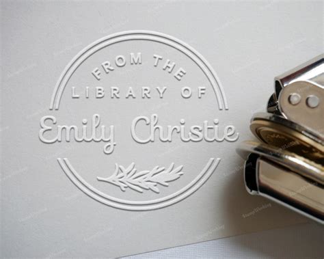 Embossed Library Stamp