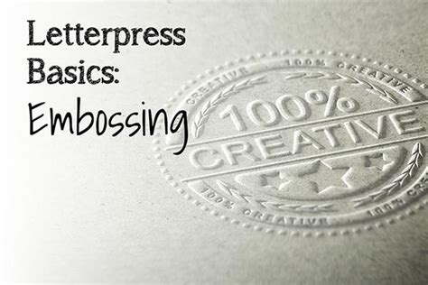 Embossing Letterpress