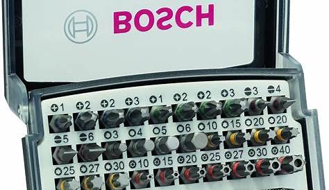 Bosch set d'embouts de vissage PH/PZ/TX 11 pièces Hubo