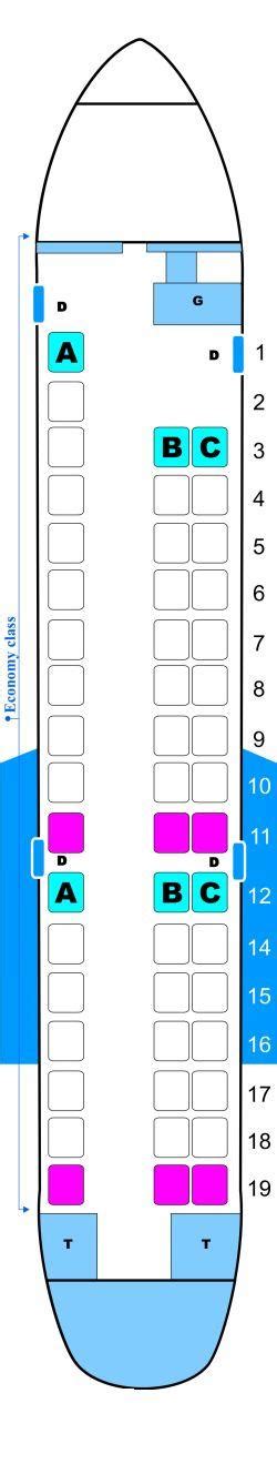 embraer 145 seat map