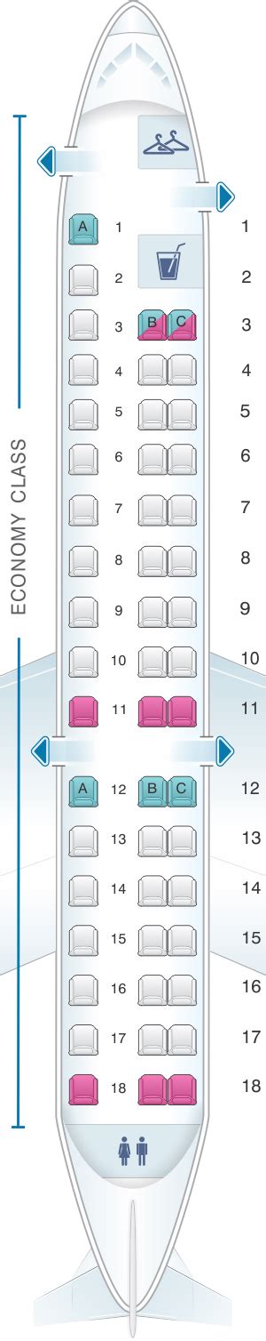 embraer 145 seating chart
