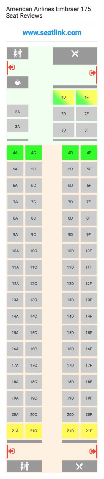 embraer 175 american airlines seats