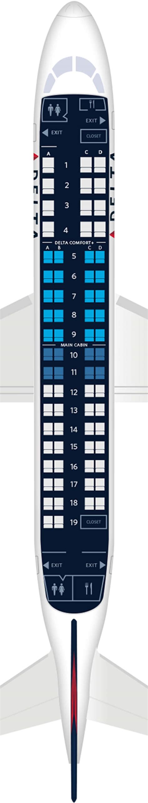 embraer 175 jet seat map