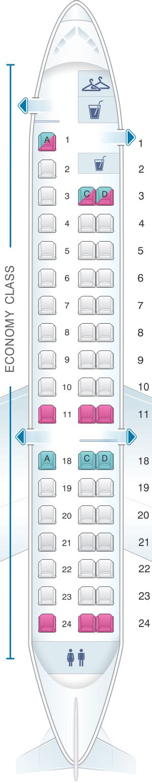 embraer emb-145xr seating chart