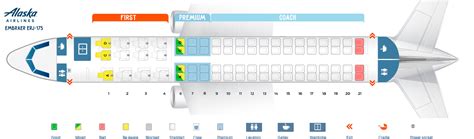 embraer erj 175 alaska airlines seat map