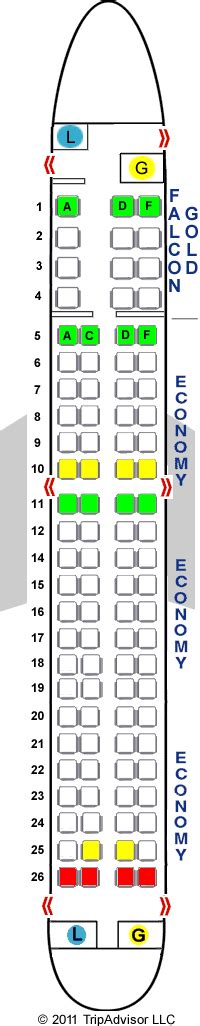 embraer erj 190 seating chart