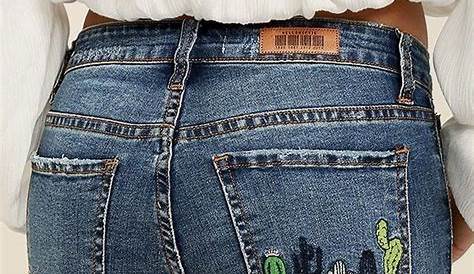 Embroidered Jeans Wash