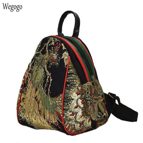 Embroidered Backpack Cute