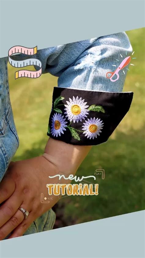 Embroidered Jacket Cuff