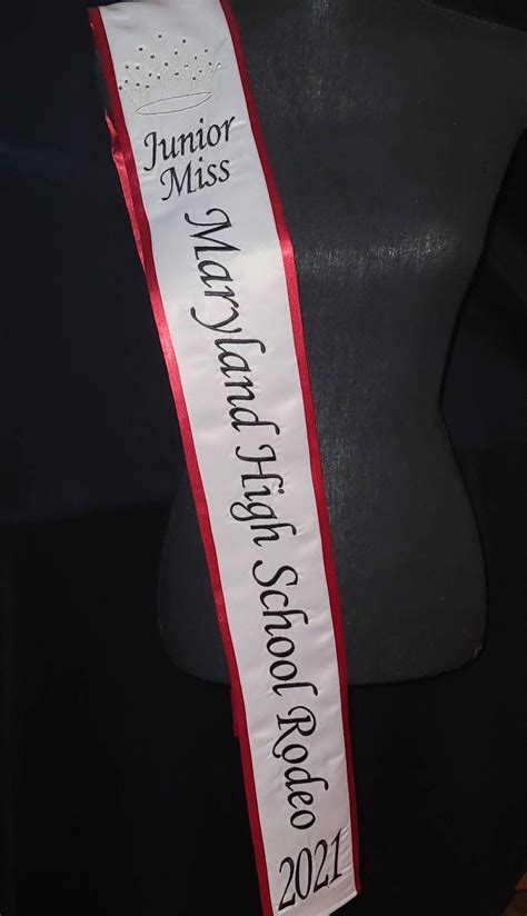 embroidered sashes for pageants