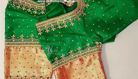 Embroidery Blouse Designs 2018 Latest Images 30+ Simple Back Neck , 2019 & 2020
