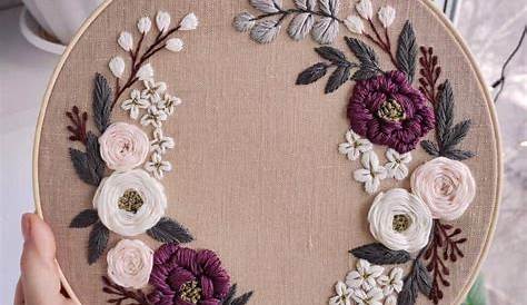 Embroidery Designs Flowers Images Machine Design Modern Boho Border