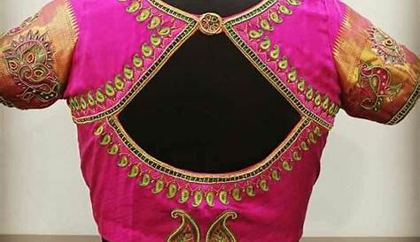 Embroidery Designs For Blouse Neck Work s With Back That Suits