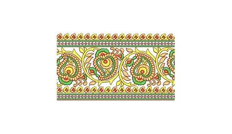 Embroidery Designs For Sarees Border Pin On