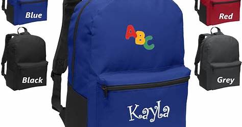 Embroidery Letter Backpack