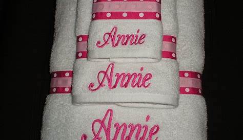 Embroidery Ribbon Towel