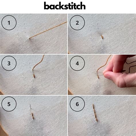 Embroidery Back Stitch