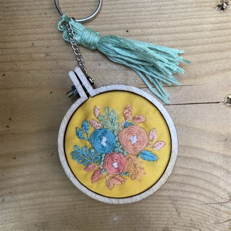 Embroidery Kit Keychain
