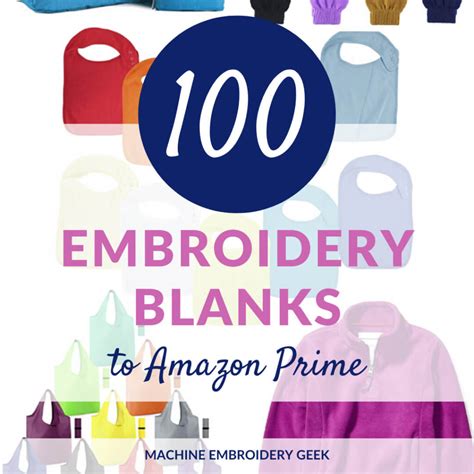 Embroidery Machine Blanks