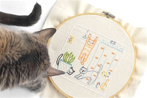 Embroidery Patterns Cats