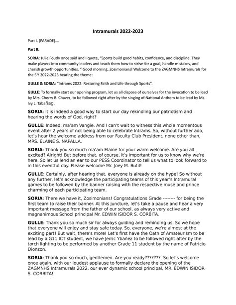 emcee script for intramurals closing program