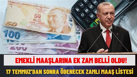 emekli maaşlarına ek zam