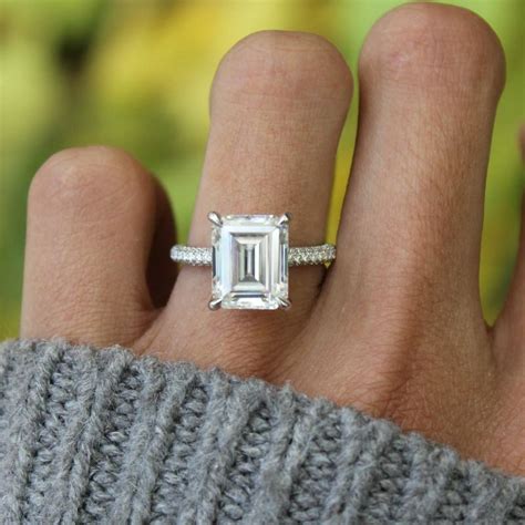 Emerald Cut Engagement Rings 5 Carat