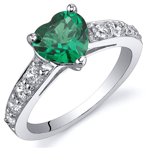 emerald cut promise rings