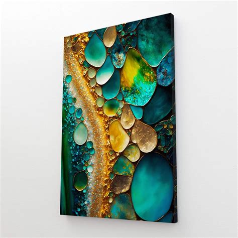Emerald Green Abstract Art