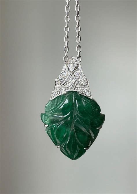 Emerald Leaf Pendant