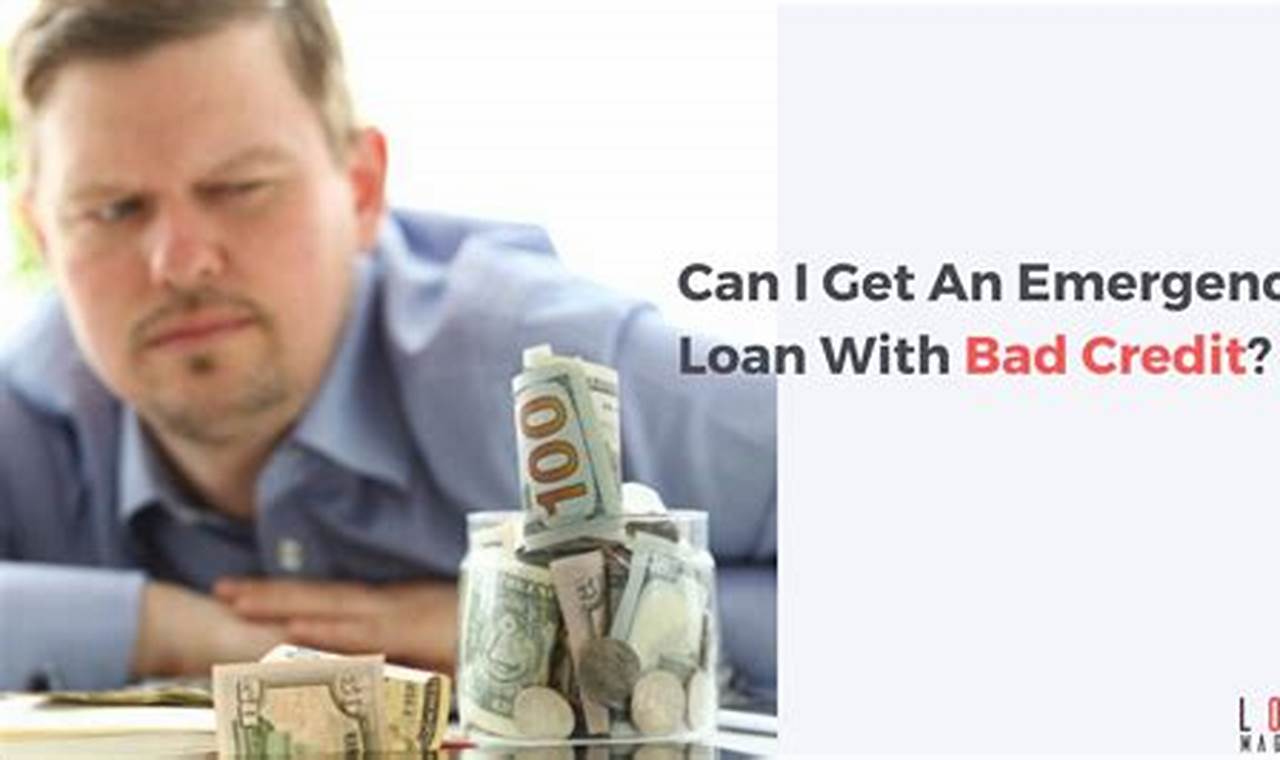 emergency loans with bad credit