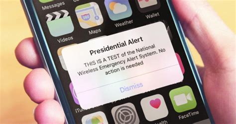emergency alert today on your cell phone