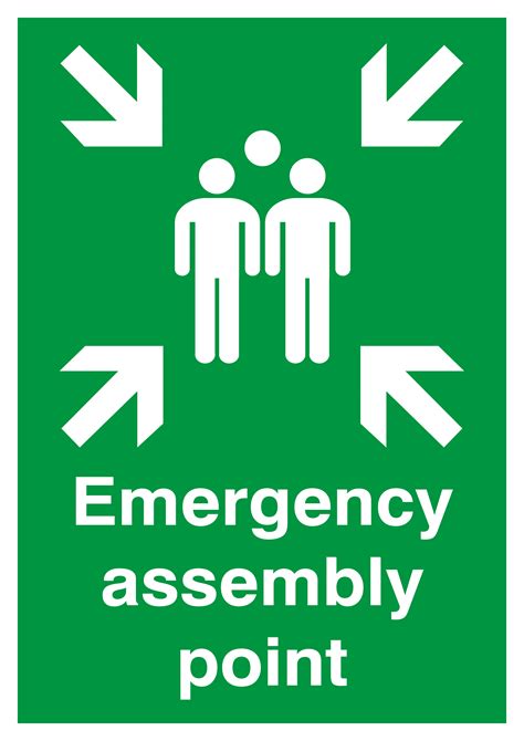 emergency assembly point sign meaning