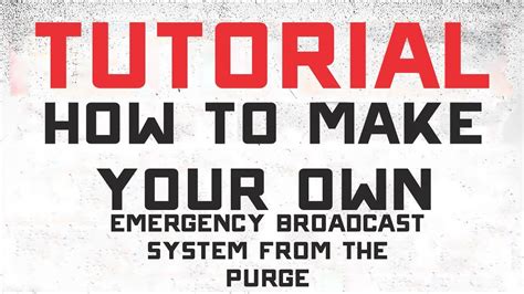 Emergency Broadcast System Purge Script