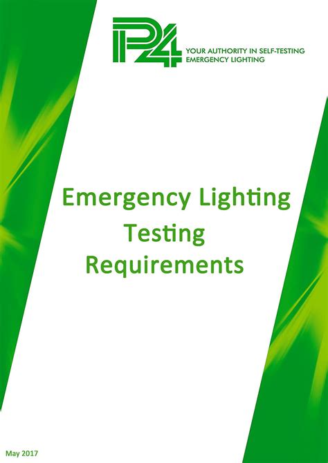 emergency lighting testing requirements uk