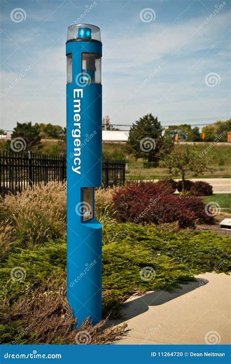 Emergency Pole Light Blue