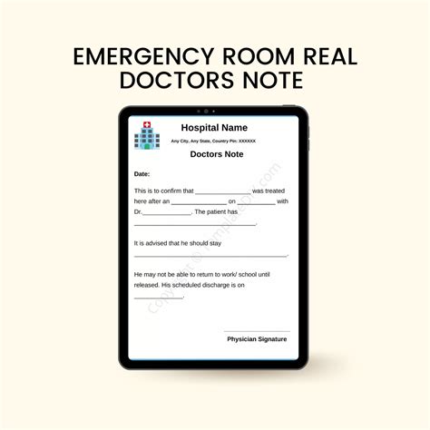 FREE 17+ Sample Doctors Note Templates in PDF MS Word Google Docs