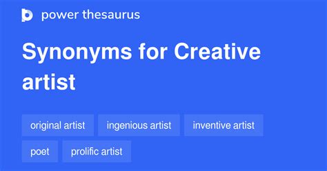 emerging artist synonyms