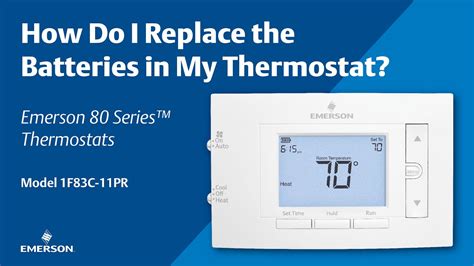 Emerson Thermostat With Remote Sensor