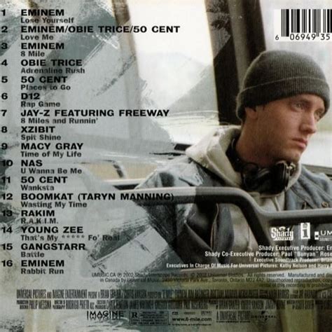 eminem 8 mile song list