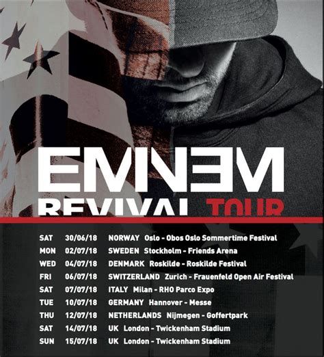 eminem concert tour dates
