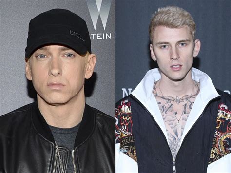 Fans Think Eminem and Machine Gun Kelly's Beef Is Being Staged and There's Tons of Evidence Music
